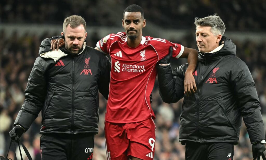 Liverpool manager Arne Slot issuing instructions from the touchline during a Premier League match