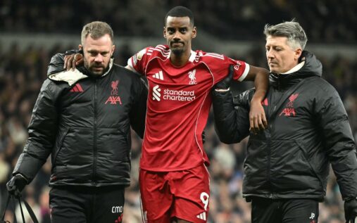 Liverpool manager Arne Slot issuing instructions from the touchline during a Premier League match