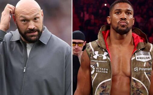 Anthony Joshua looking focused in the ring during a previous heavyweight bout