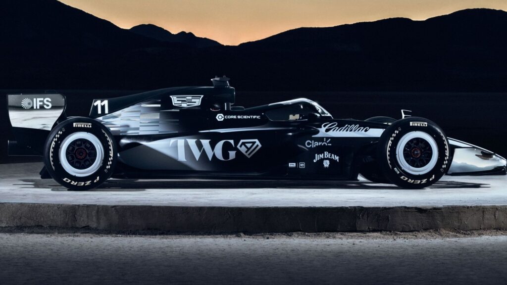 Cadillac F1 breaks cover: Radical new livery stuns Super Bowl audience