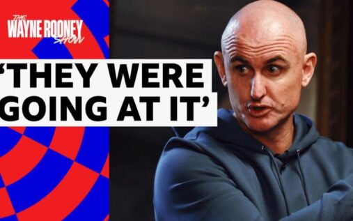 Crystal Palace manager Oliver Glasner gesturing on the touchline with a frustrated expression during a match