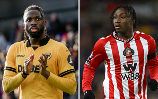 Wolves manager Rob Edwards gesturing from the touchline during a Premier League match