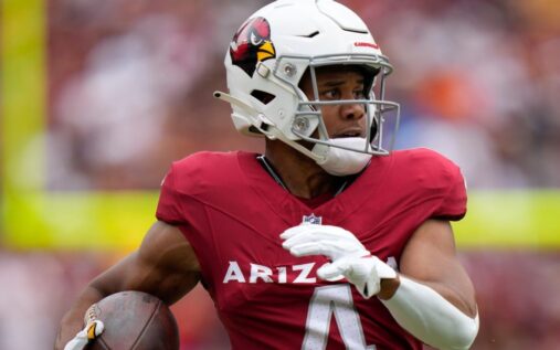 Rondale Moore playing for the Arizona Cardinals