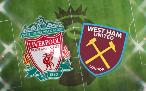 Liverpool manager Arne Slot applauding fans at Anfield