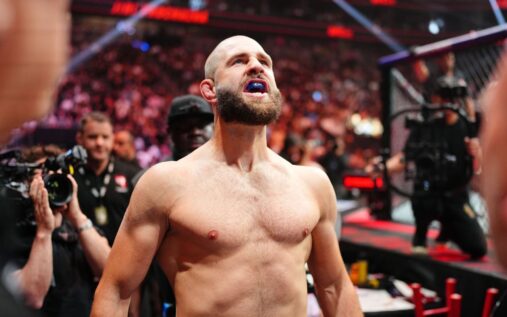 Jiri Prochazka preparing for a fight inside the UFC octagon