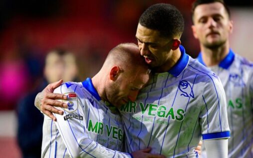 Sheffield Wednesday manager Henrik Pedersen watching from the touchline during a Championship match