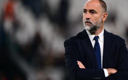 Igor Tudor gesturing passionately on the touchline during a previous managerial role