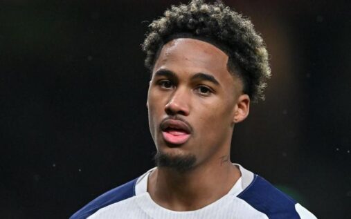 Tottenham winger Wilson Odobert in action during a Premier League match