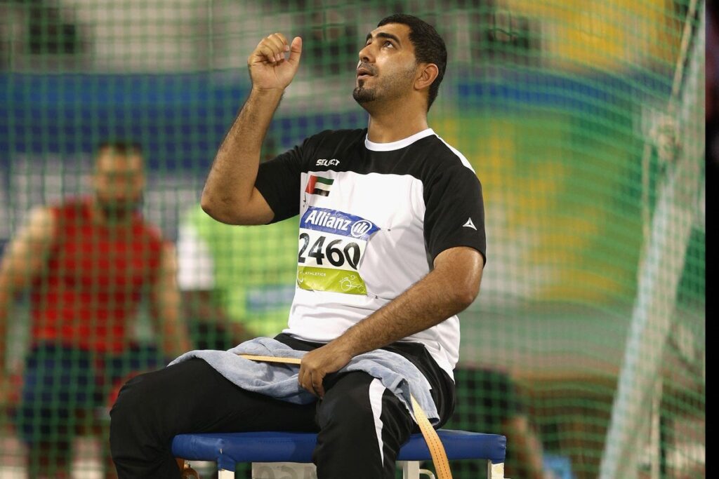 The throwing cage area at an athletics track similar to Newham Leisure Centre