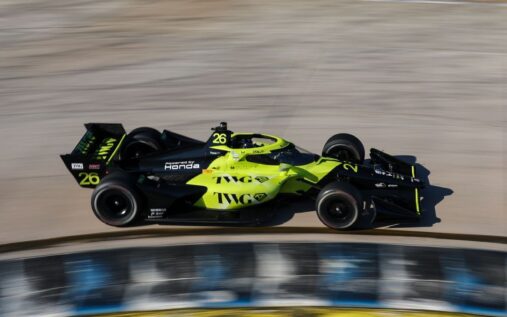 Will Power looking focused in his new Andretti Global racing suit in the paddock