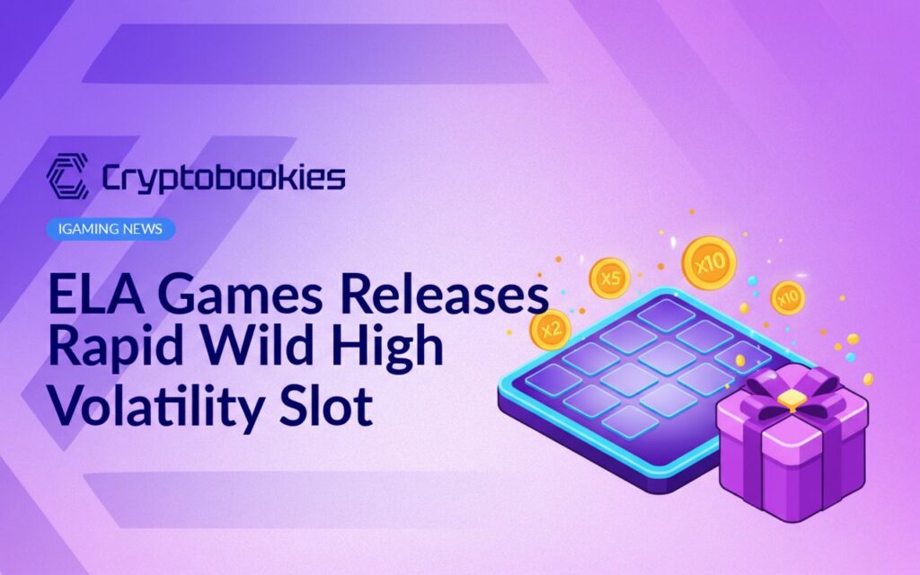 Glowing 5x3 grid panel with floating golden coins featuring multiplier icons and a radiant gift box on dark background