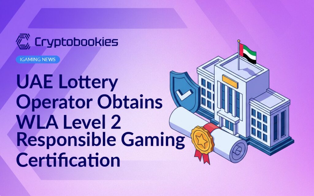 Official certificate with a gold seal, shield badge with checkmark, and a government building flying a flag in the background.