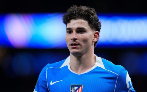 Julian Alvarez playing for Atletico Madrid