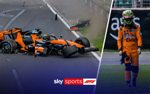 Oscar Piastri's McLaren Formula 1 car stopped off-track at Albert Park following a pre-race incident