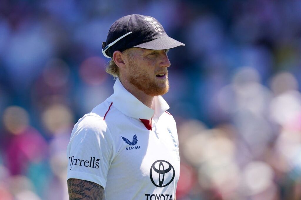England cricket captain Ben Stokes wearing his training kit