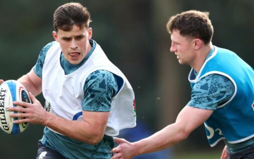 England head coach Steve Borthwick watching players during a training session