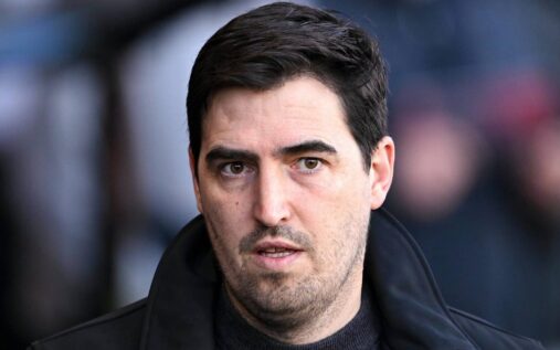 Thomas Frank standing on the touchline giving tactical instructions