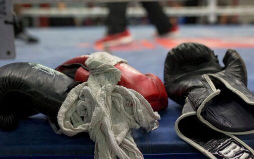 Junior flyweight boxer Isis Sio competing in the boxing ring