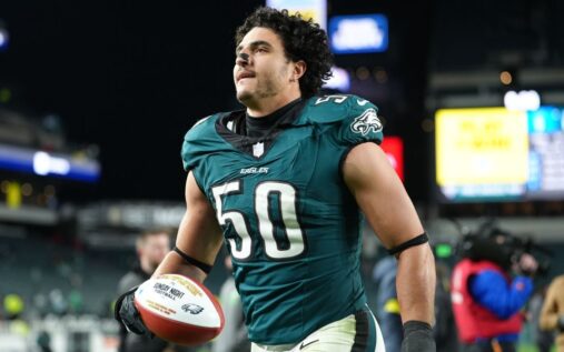 Jaelan Phillips rushing the quarterback during an NFL game