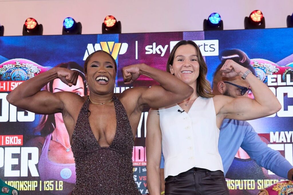 Caroline Dubois and Terri Harper face off ahead of their lightweight world title unification bout