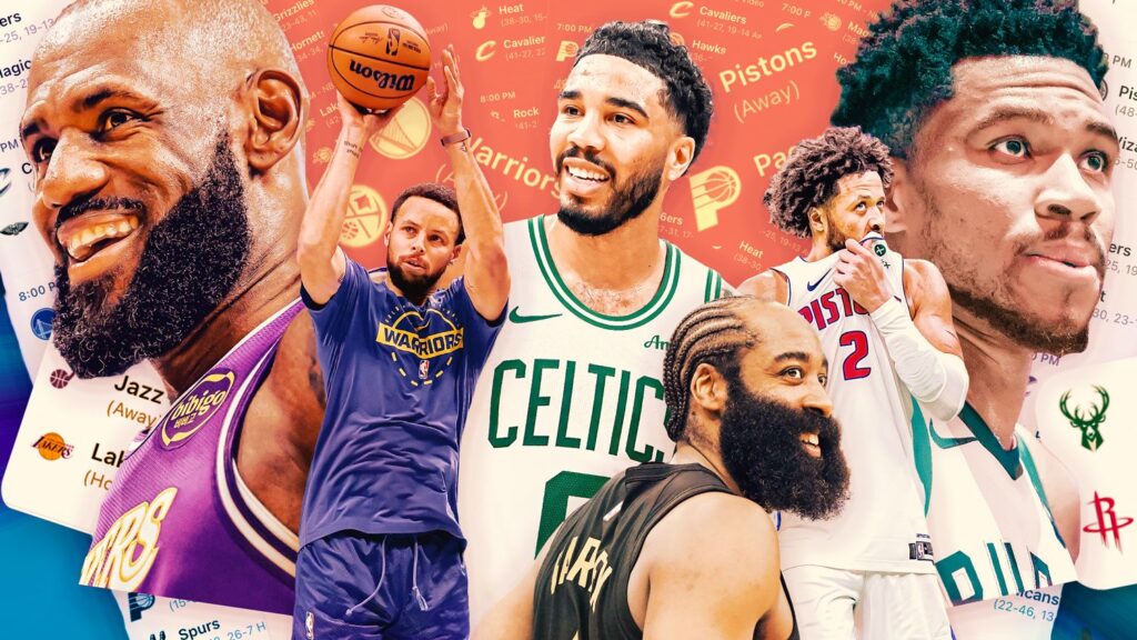 Jayson Tatum dribbling the basketball for the Boston Celtics