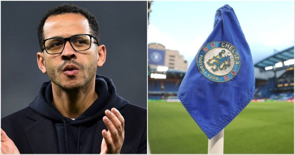 Chelsea manager Liam Rosenior looking concerned on the touchline during a Premier League match