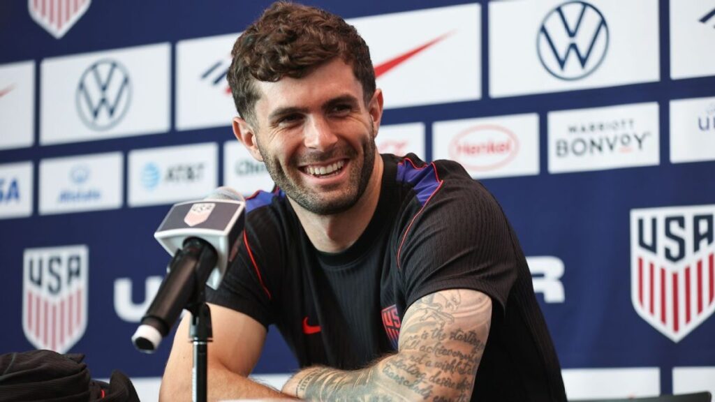 Christian Pulisic in action for the United States men's national team