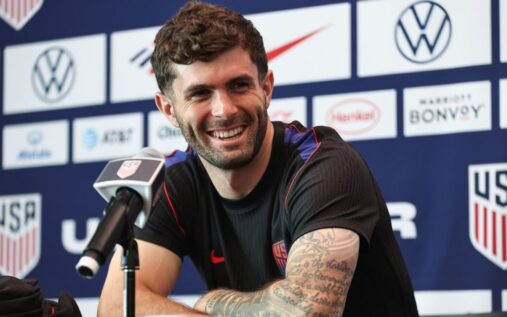 Christian Pulisic in action for the United States men's national team
