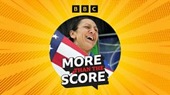 Elana Meyers Taylor celebrating her historic monobob gold medal victory at the Milan-Cortina Winter Olympics