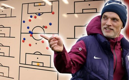 England manager Thomas Tuchel speaking at a press conference