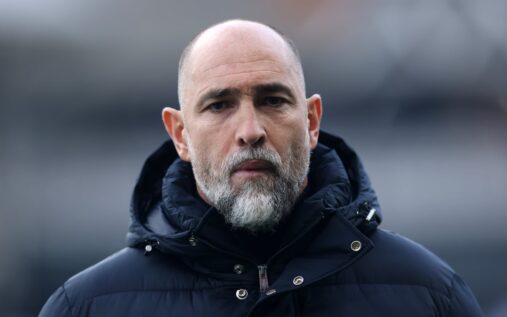 Tottenham Hotspur manager Igor Tudor looking frustrated on the touchline