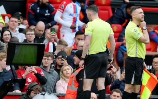 FA Chief Executive Mark Bullingham speaking at a press conference
