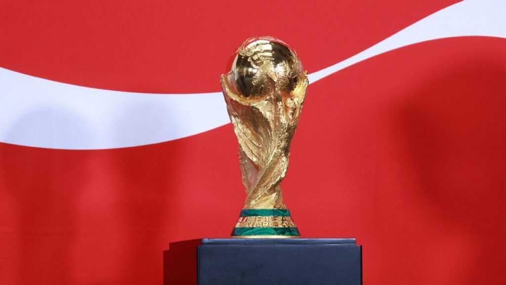 FIFA President Gianni Infantino speaking at a press conference regarding 2026 World Cup ticket sales