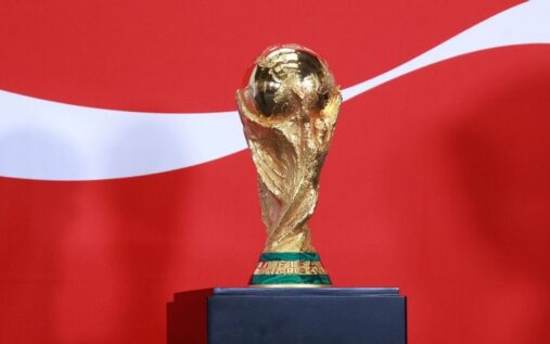 FIFA President Gianni Infantino speaking at a press conference regarding 2026 World Cup ticket sales