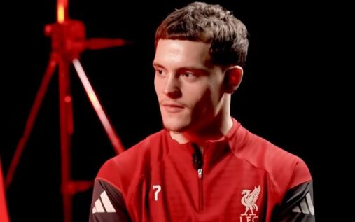 Florian Wirtz playing for Liverpool in the Premier League