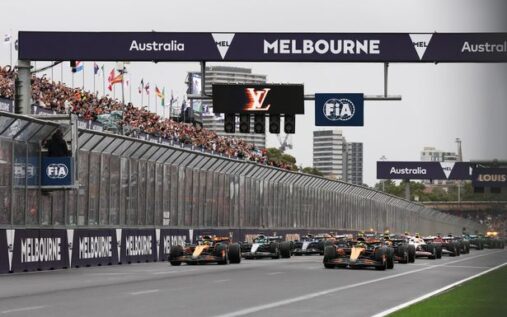 Concept illustration of a 2026 Formula 1 car demonstrating active aerodynamics