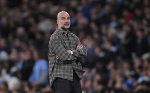 Girona manager Michel gesturing on the touchline during a football match
