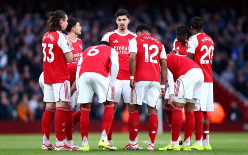 Arsenal forward Kai Havertz playing in a Premier League match