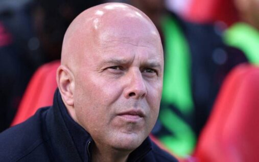 Michael Olise dribbling the ball for Bayern Munich during a football match