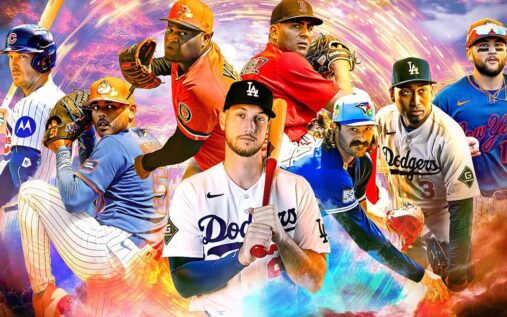 Los Angeles Dodgers outfielder Kyle Tucker batting during a Major League Baseball game