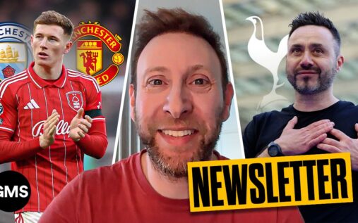 Elliot Anderson dribbling the ball in midfield for Nottingham Forest