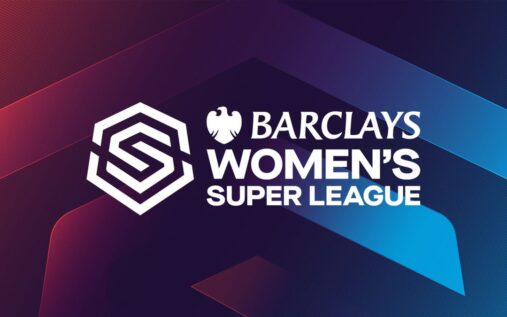 Manchester City Women players celebrating on the pitch during a Women's Super League match