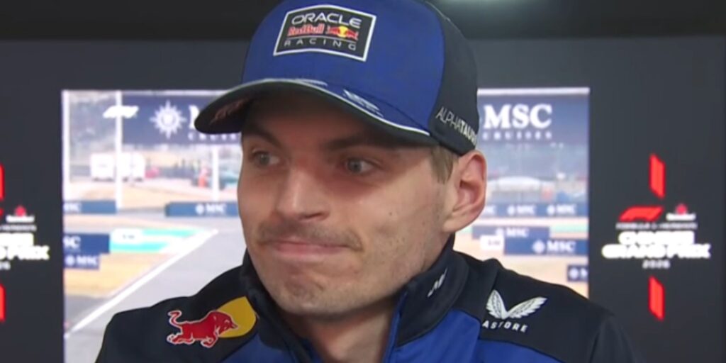 Max Verstappen looking frustrated in the paddock at the Chinese Grand Prix