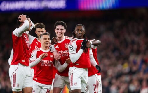 Micah Richards speaking passionately on a podcast microphone about Arsenal's tactical chances