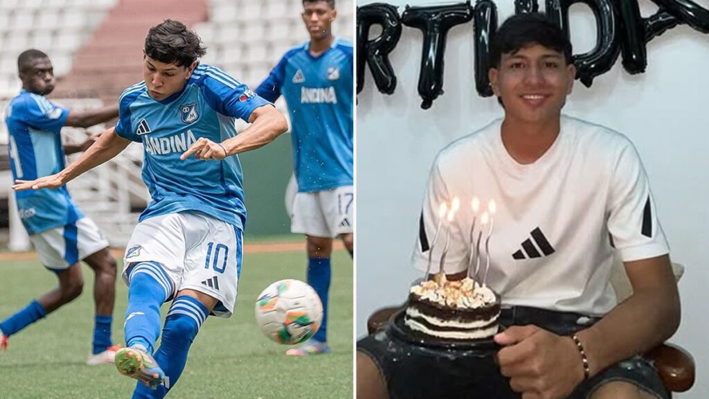 Santiago Castrillon wearing the number 10 shirt for Millonarios