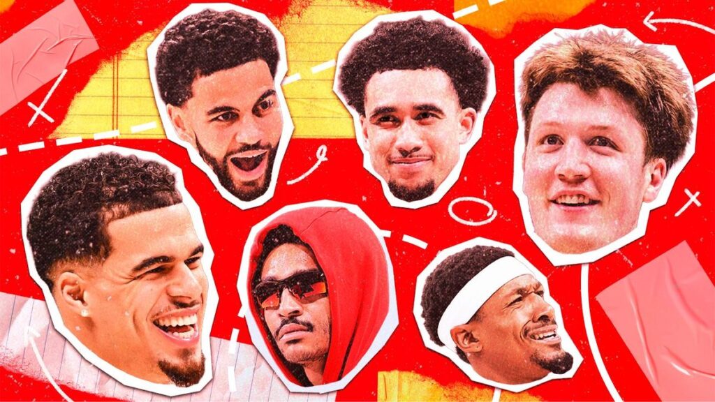 Jose Alvarado dribbling the basketball in a New York Knicks uniform