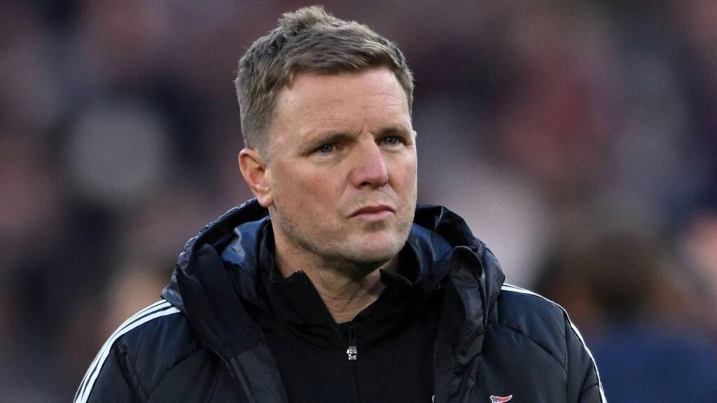 Arsenal defender Ben White looking across the pitch during a Premier League match