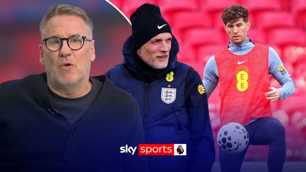 John Stones playing for England during a major international tournament match