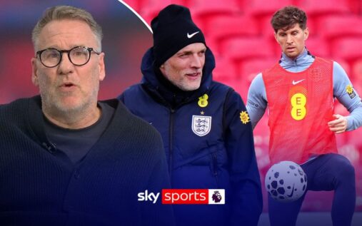John Stones playing for England during a major international tournament match