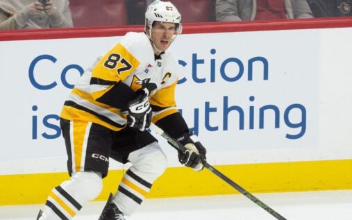 Sidney Crosby and Evgeni Malkin in action for the Pittsburgh Penguins